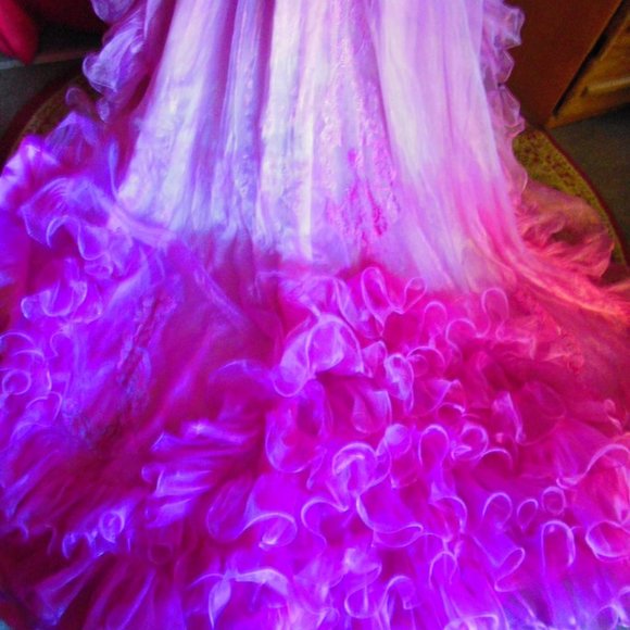 Hand Dyed Princess Wedding Gown/Costume - Picture 4 of 5